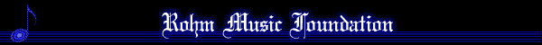 Logo of Rohm Music Foundation
